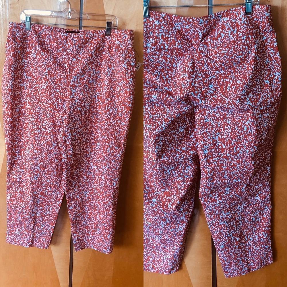 Cynthia Rowley print slip on pants